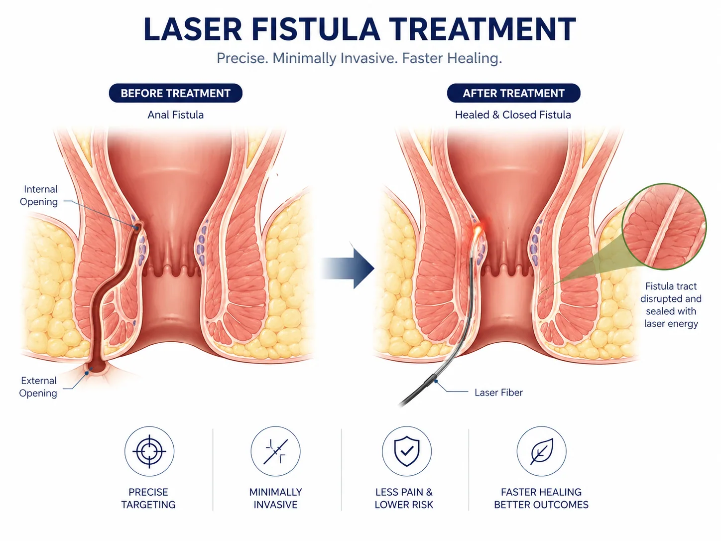 Laser Fistula Treatment laser proctology Tirupati